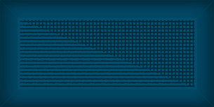 Мелкоформатная плитка Metro Mono Dec Blue glossy 150х75х9 фото